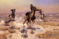 An Ropes Ende Cowboy Charles Marion Russell Indianer